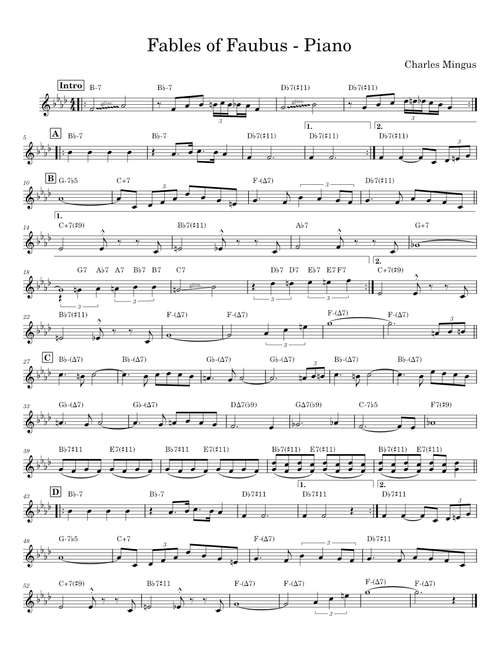 Fables Of Faubus - Charles Mingus