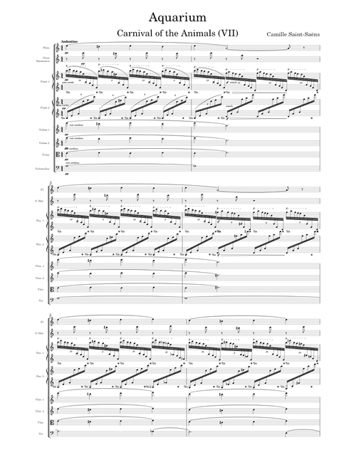Aquarium, Carnival of the Animals (7th Movement), by Camille Saint-Saëns