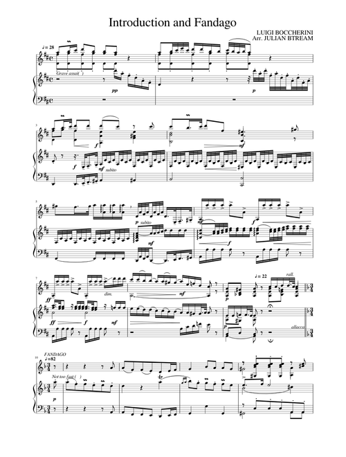 Introduction and Fandango Luigi Boccherini