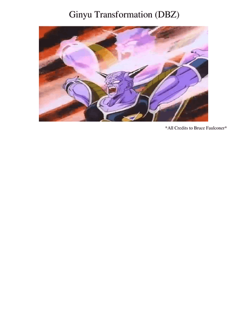 Ginyu Transformation (DBZ)