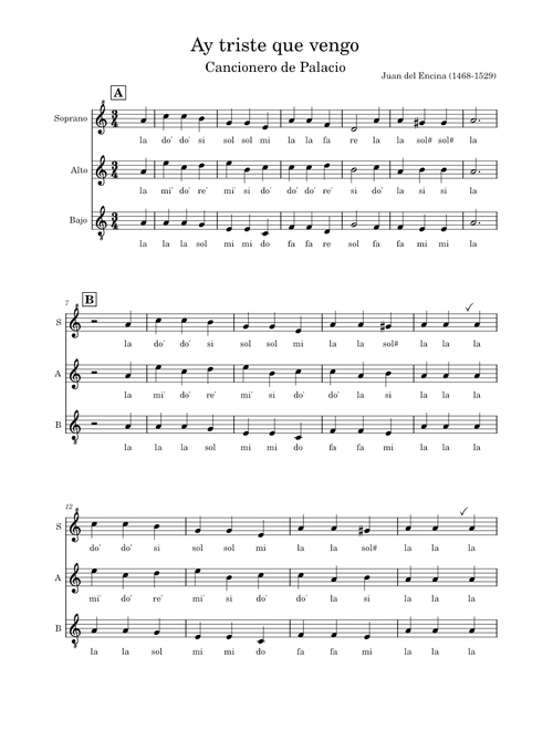 Ay triste que vengo  – Juan del Encina Ay triste que vengo