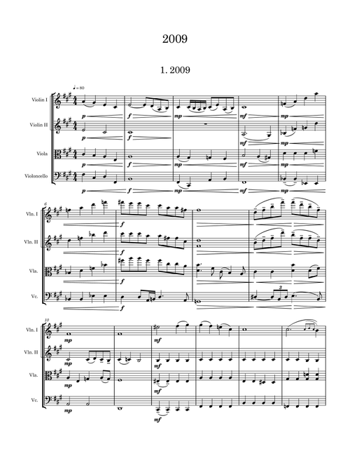2009 (Arr. Amanda Pang) - Mac Miller (String Quartet)