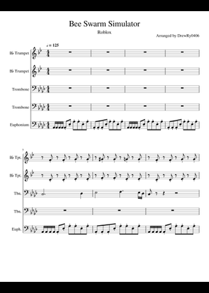 Wax – Onett Bee Swarm Simulator Sheet Music for Trombone, Tuba, Flute ...