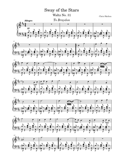 Sway of the Stars - Waltz in B Minor - Chris Skelton