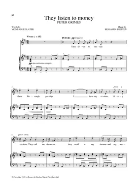 Free Peter Grimes, Op. 33 by Benjamin Britten sheet music Free Peter Grimes, Op. 33 by Benjamin Britten sheet music