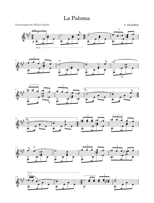 La Paloma-S. Yradier