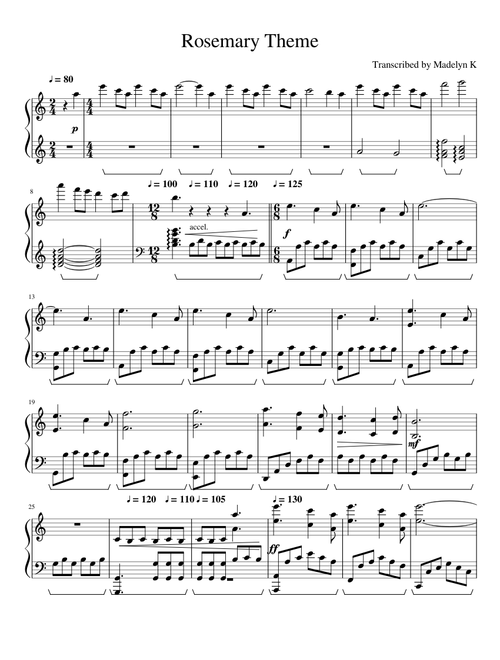 Rosemary's Theme (The Giver)