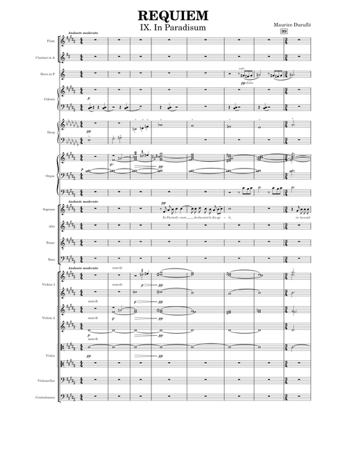 Requiem - IX. In Paradisum (Orchestra + Organ) – Maurice Duruflé