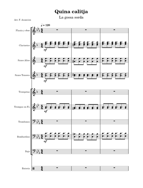Quina calitja (La gossa sorda)--Charanga