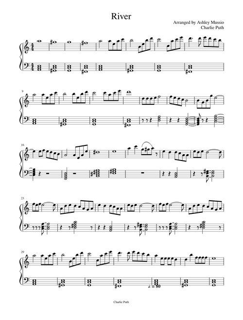 River: Charlie Puth (Piano)