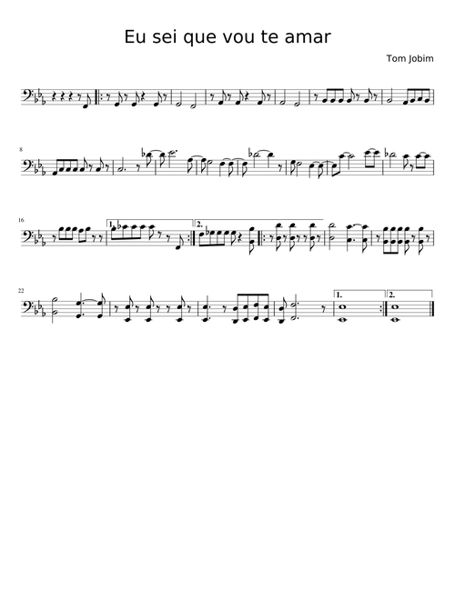 Eu sei que vou te amar trombone