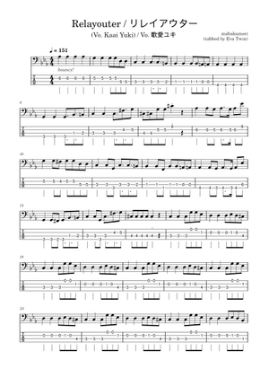 Relayouter (Vo. Kaai Yuki) – inabakumori リレイアウター Drum Set Transcription ...