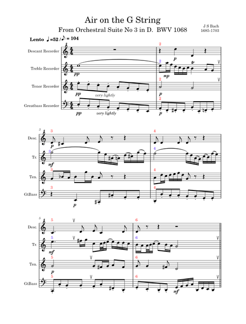 Aria in D from the Orchestral Suite No3 (BWV 1068) – Johann Sebastian Bach (1685-1703)