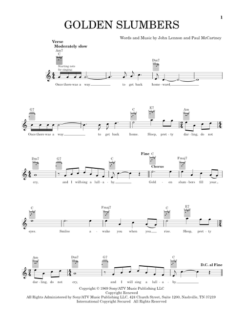 Golden Slumbers - The Beatles (Easy Guitar)