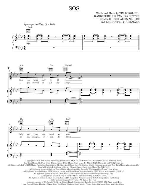 Sos - Avicii (Piano-Vocal-Guitar)