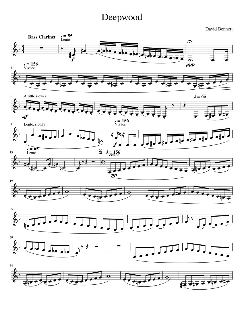 Deepwood bass clarinet top