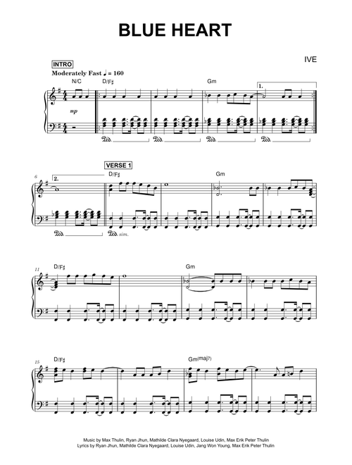 Blue Heart - IVE (Piano)