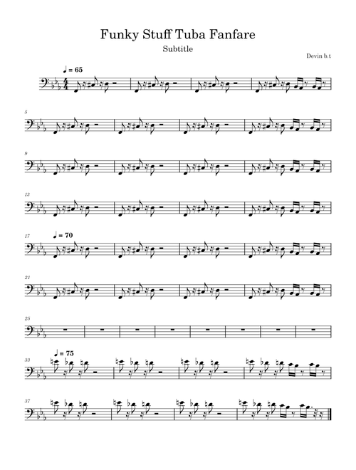 Funky Stuff Tuba Fanfare