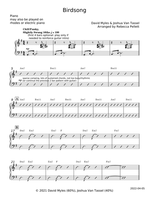 Bird Song - David Myles