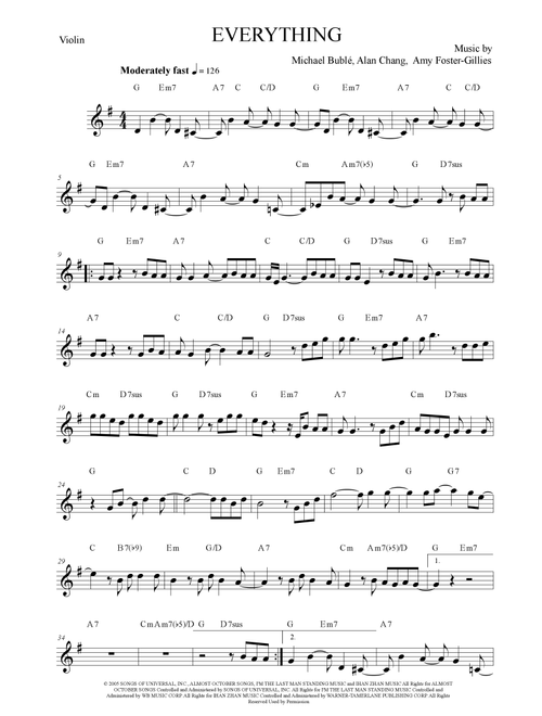 Everything (Arr. Anderson Quevedo) - Michael Buble (Violin Solo)