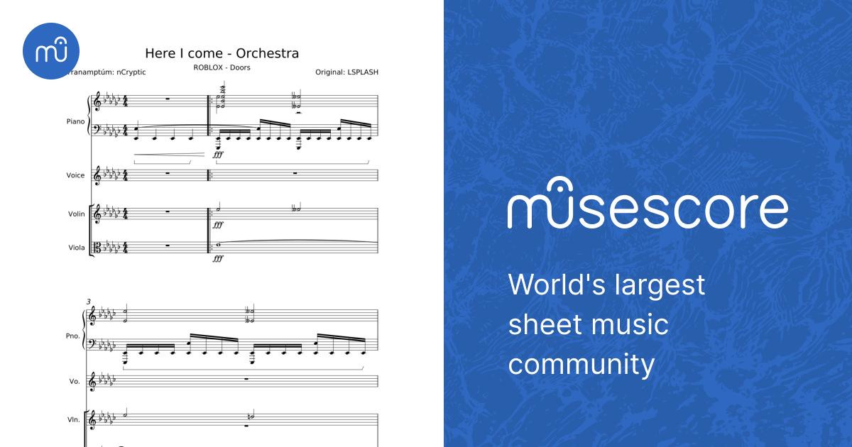 Here I come - LSPLASH Sheet Music for Piano, Vocals, Violin, Viola
