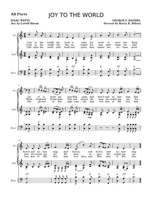 Joy to the World Piano Solo Arrangement by Arup Paul – Georg Friedrich Händel