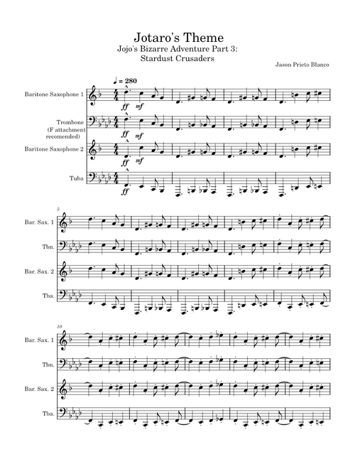 Jotaro's Theme | Jojo's Bizarre Adventure: Stardust Crusaders