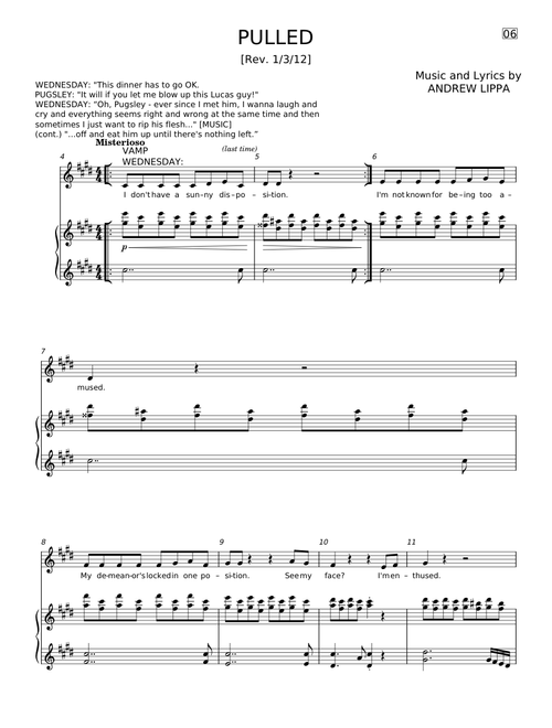 Pulled (from The Addams Family Musical) - Andrew Lippa