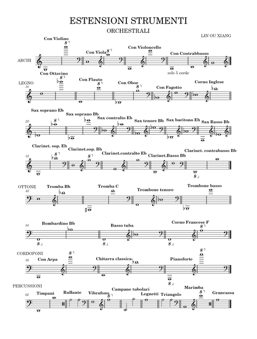 ESTENSIONE STRUMENTI ORCHESTRALI