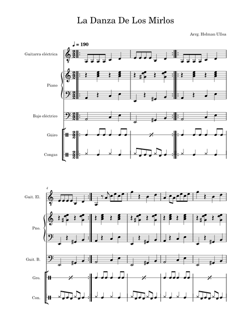 La danza de los mirlos – Los Mirlos