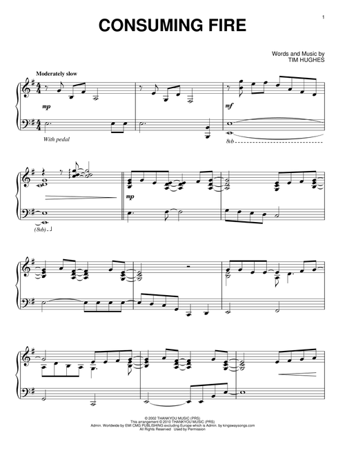 Consuming Fire - Tim Hughes (Piano Solo)