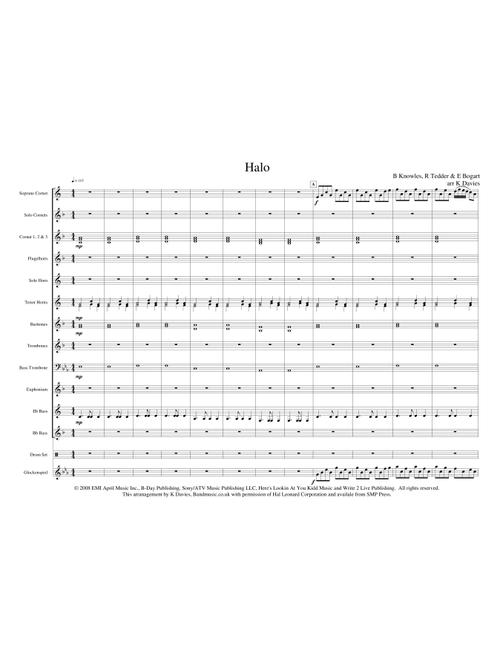 Halo (Arr. K Davies) - Beyonce (Brass Band)