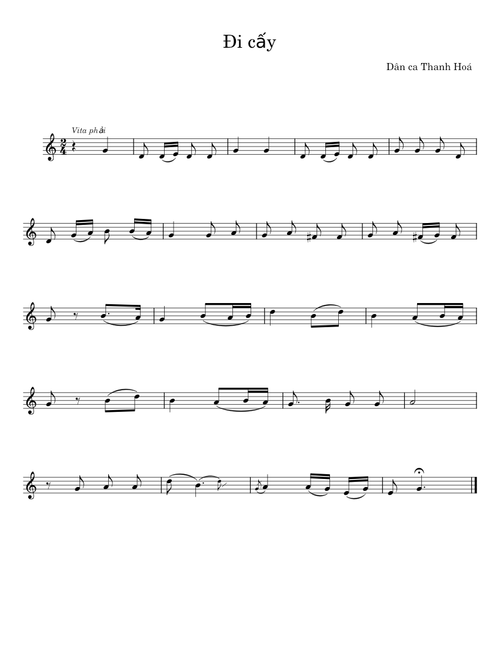 Đi cấy - Dân ca Thanh Hoá