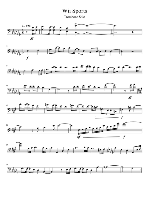 Wii Sports - Trombone Solo