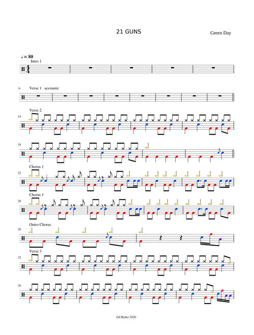 21 Guns - Green Day (version vidéo)
