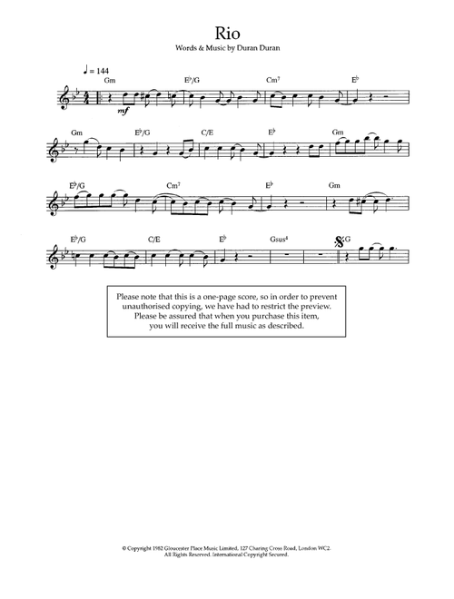 Rio - Duran Duran, Duran Duran (Flute Solo)