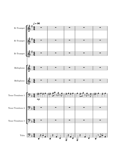 Boston Crusaders 2022 Trombone Feature Transcription