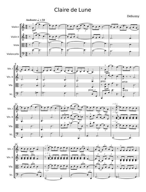 Claire De Lune - Claude Debussy