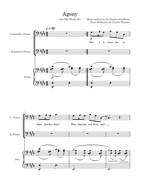 Agony – Stephen Sondheim
