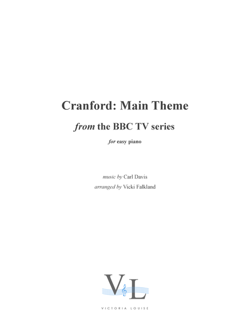 The Cranford Chronicles (Arr. Vicki Falkland) - Carl Davis (Easy Piano)