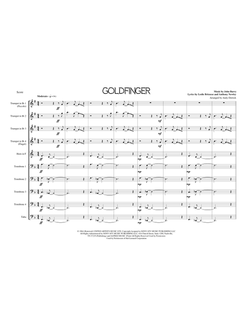 Goldfinger (Arr. Andy Derrick) - John Barry (Brass Ensemble)