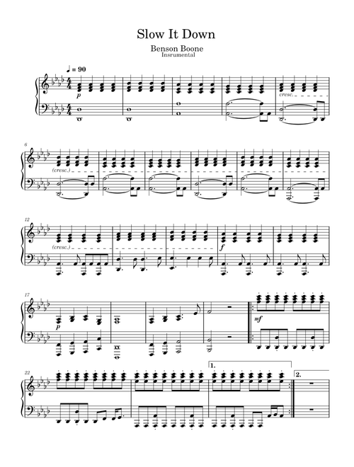 Slow It Down – Benson Boone