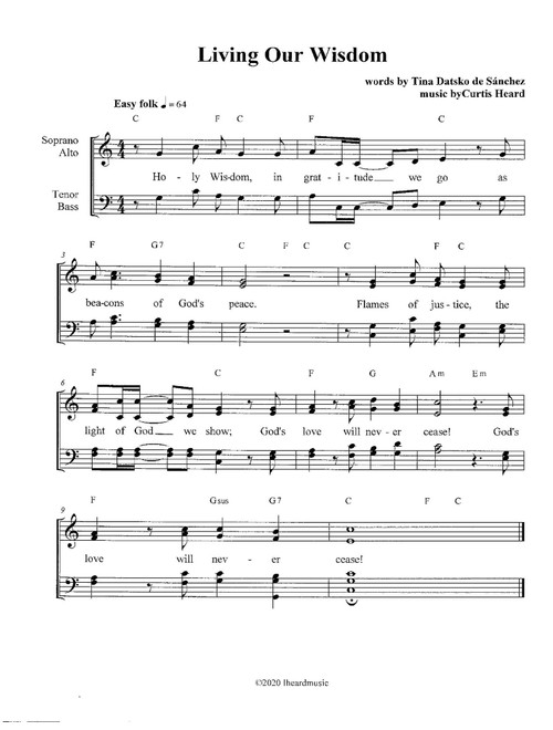 Living Our Wisdom - Curtis Heard (Choral, SATB)