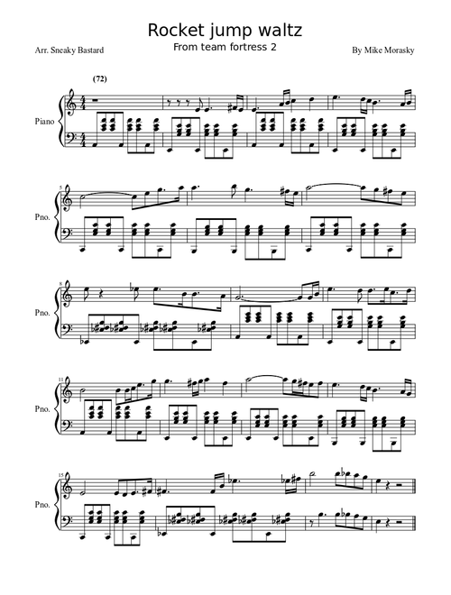 rocket jump waltz piano solo