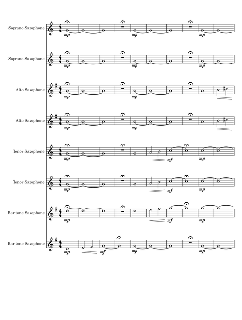 Crown Tunning 2017 Sax Octet