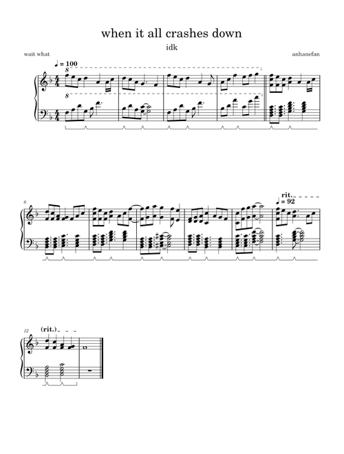 when it all crashes down