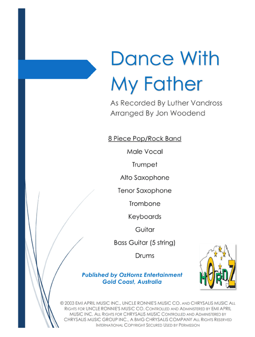 Dance With My Father (Arr. Jon Woodend) - Luther Vandross (Large Ensemble)