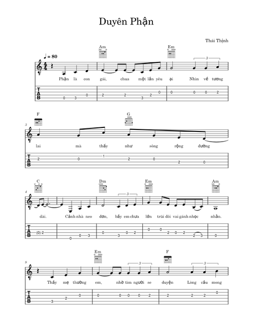 Duyên Phận – Nguyễn Tiến Thịnh TC3 43.Duyên Phận