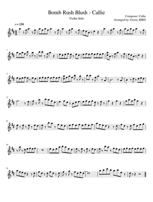Bomb Rush Blush (Violin Solo) - Splatoon