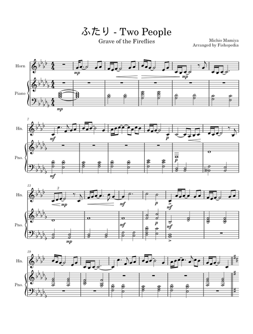 ふたり (Futari) - Two People – Michio Mamiya